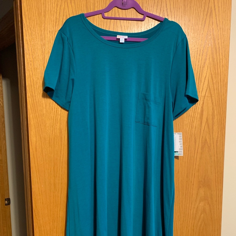 2XL Teal/Green Swing Dress - NWT